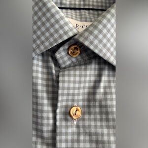 Eton Gray Plaid Men's Shirt
